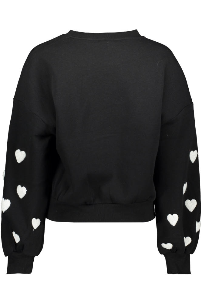 ONLMACY L/S O-NECK BOX CC SWT 15352921 BLACK/W. CD HEARTS